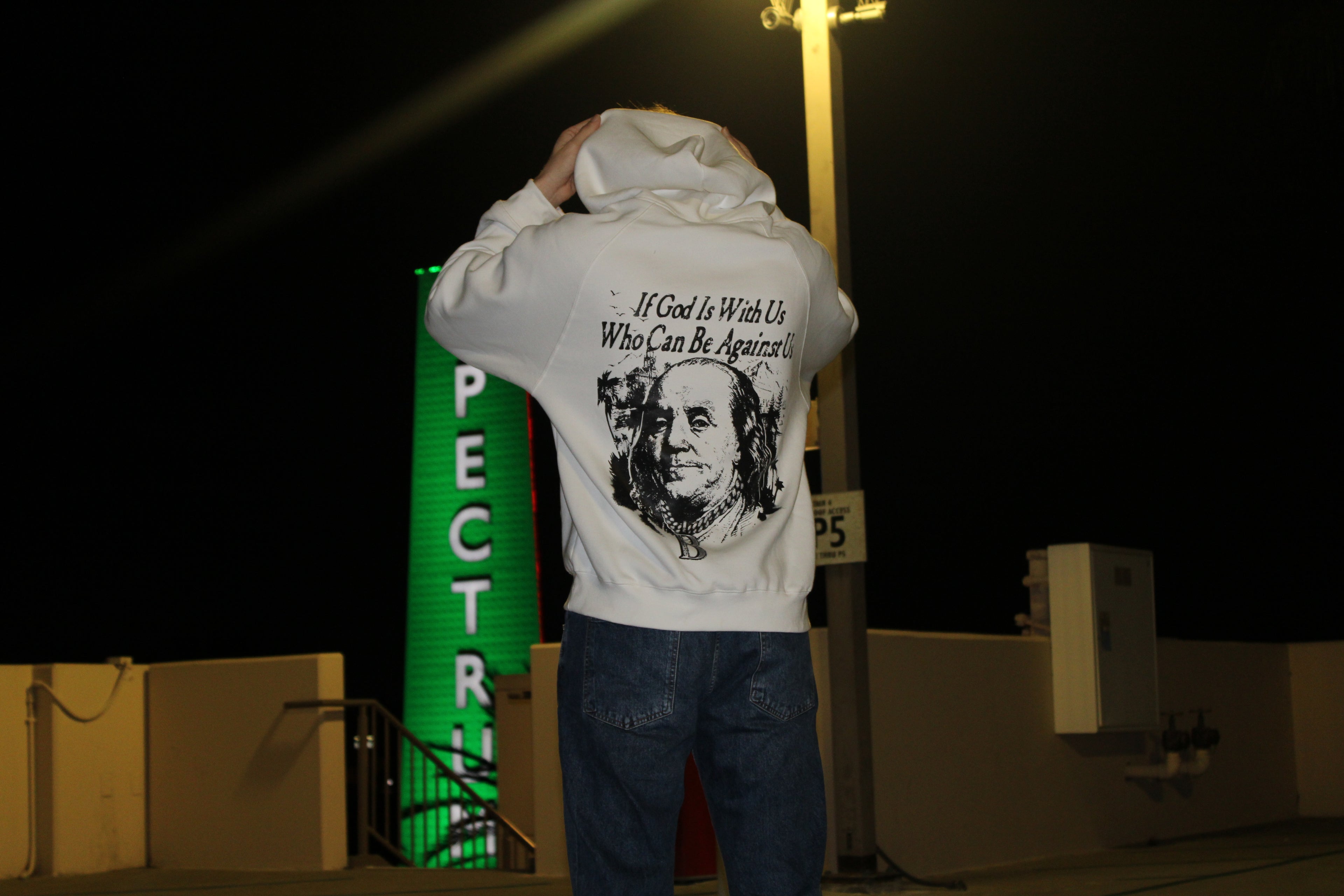 “If God Is With Us” Benjamin Graphic Hoodie