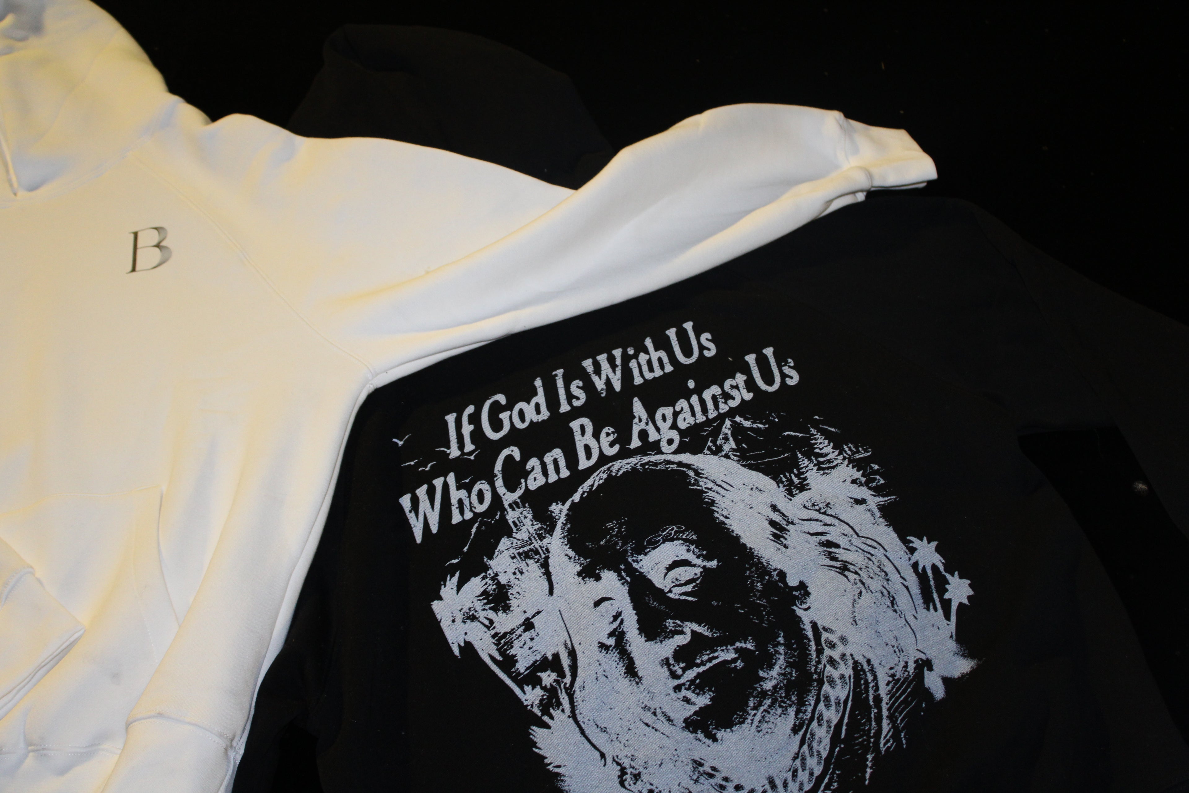 “If God Is With Us” Benjamin Graphic Hoodie