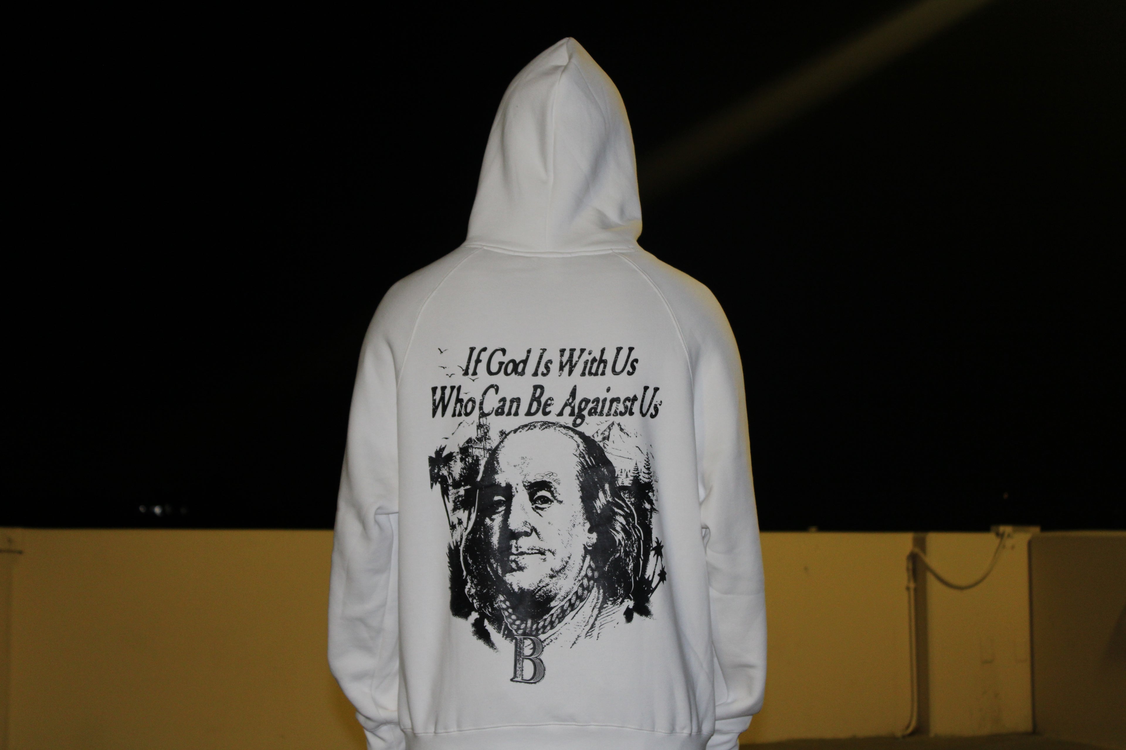 “If God Is With Us” Benjamin Graphic Hoodie
